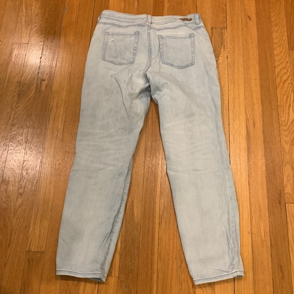 Caslon Light-wash, Light Distressed Boyfriend Jeans, Size 28 - Picture 2 of 9